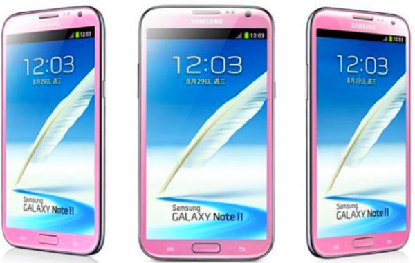 розовый Galaxy Note II розовый Galaxy Note II